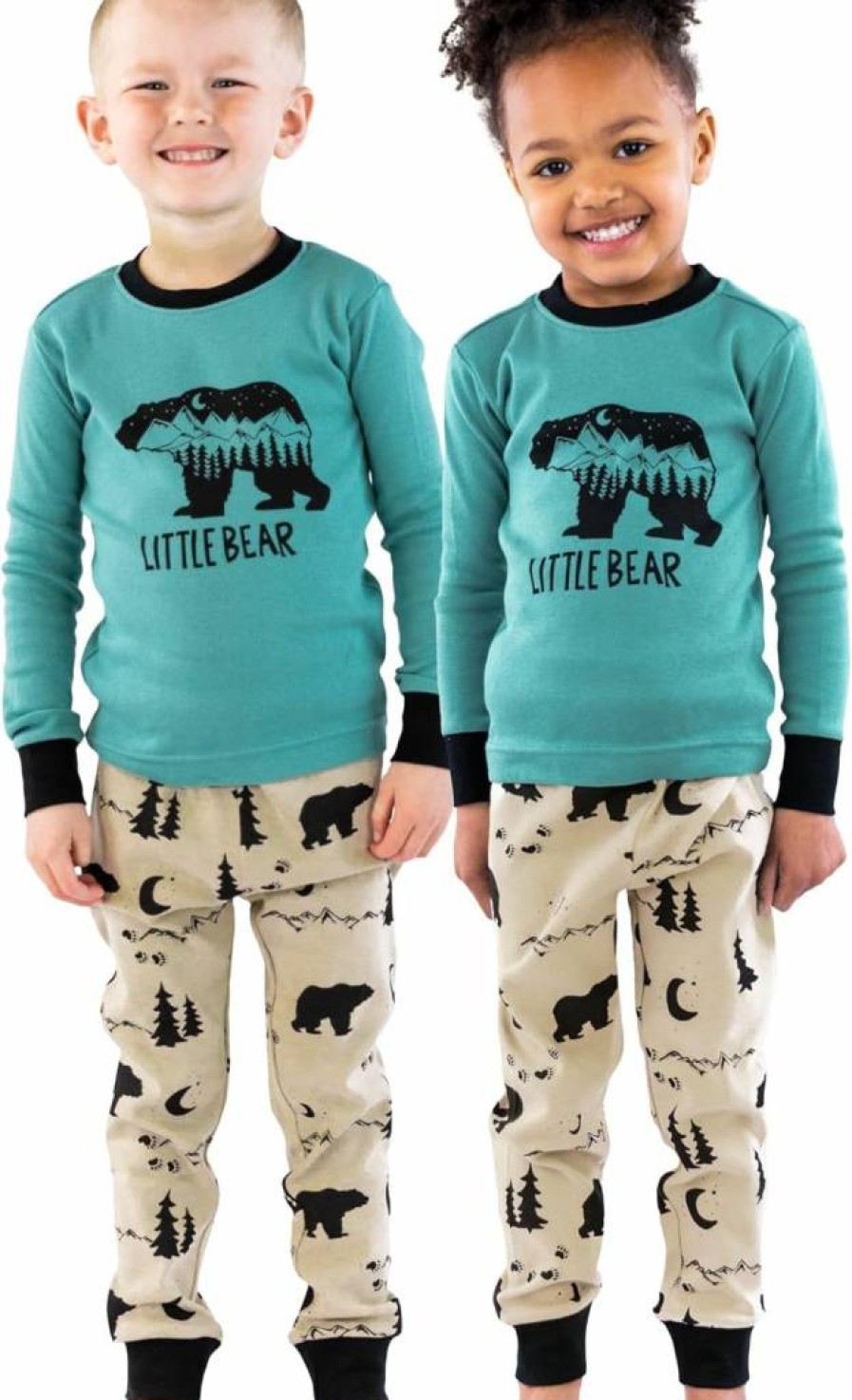 Lazy One Bear Family Matching Pajama Sets for Adults, Kids, Baby & Dog - Cozy Animal Print Sleepwear