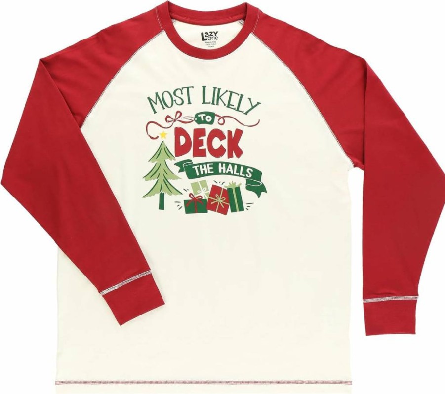Lazy One Family Matching Christmas Pajamas Set - Mix & Match Holiday PJs for Adults & Kids, Festive Tee & Pants Separates