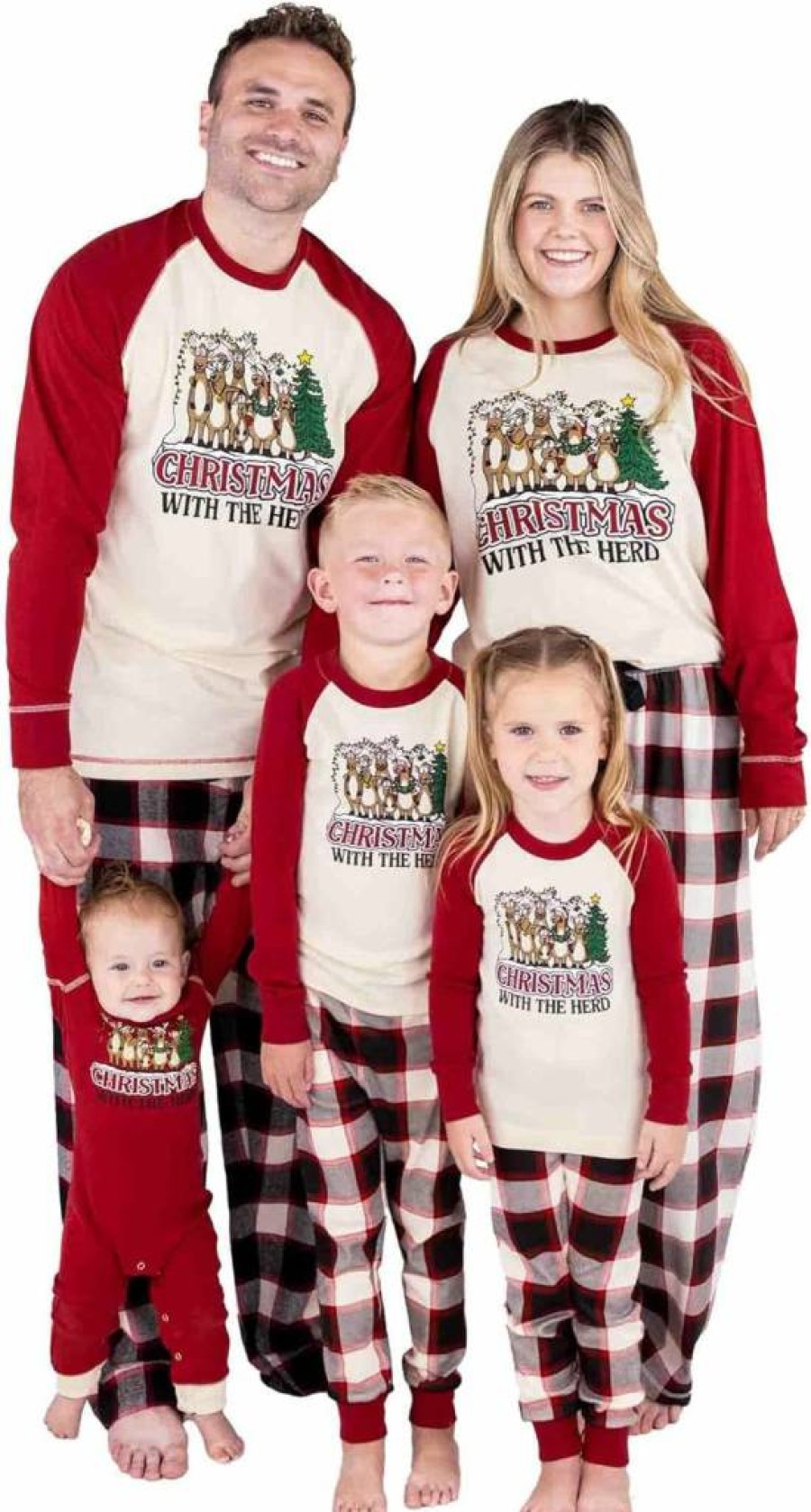 Lazy One Family Matching Holiday Pajama Sets - Christmas PJs for Adults, Kids, Teens, Babies & Pets