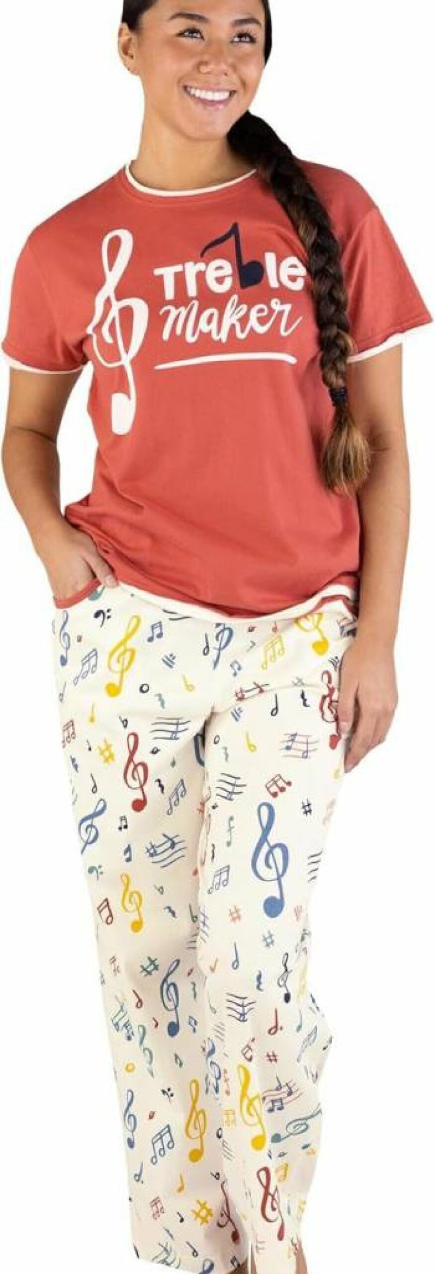 Lazy One Women's Cute Print Short Sleeve Pajama Set - Relaxed Fit Sleepwear
