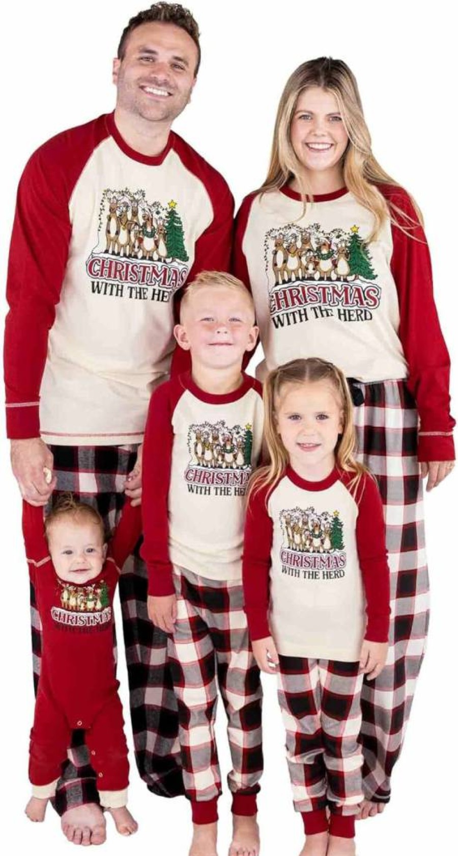 Lazy One Family Matching Holiday Pajama Sets - Christmas PJs for Adults, Kids, Teens, Babies & Pets