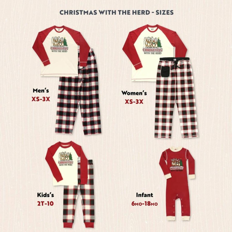 Lazy One Family Matching Holiday Pajama Sets for Adults, Teens, Kids, Baby & Pets - Festive Christmas Sleepwear