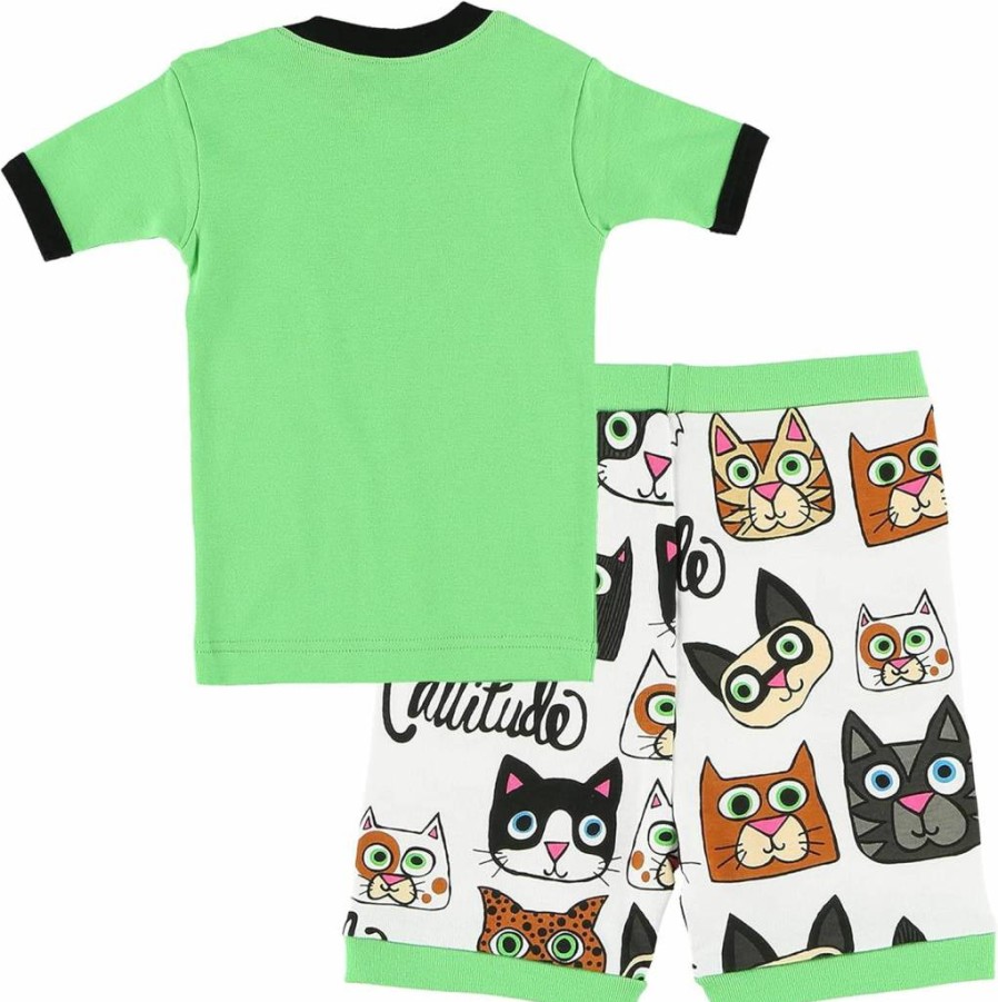 Lazy One Kids' Summer Short-Sleeve Pajama Set - Comfortable & Cute Sleepwear for Boys and Girls
