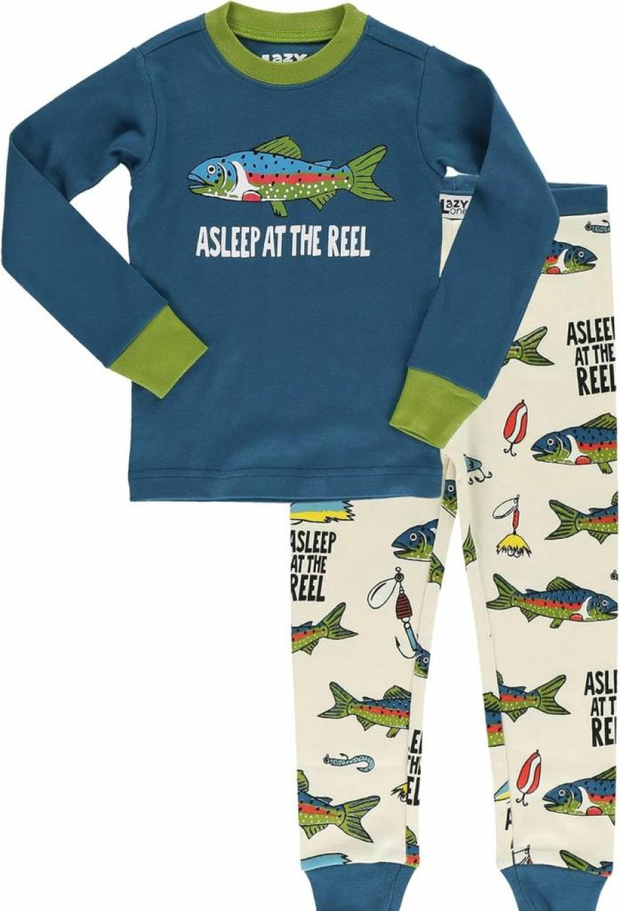 Lazy One Kids' Animal Print Pajama Sets - Warm, Cozy Long-Sleeve PJs for Boys & Girls