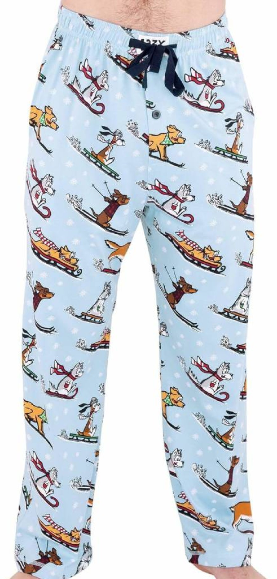 Lazy One Men's Funny Bear & Bigfoot Lounge Pajama Pants - Humorous Sleepwear & Comfortable Separate Bottoms