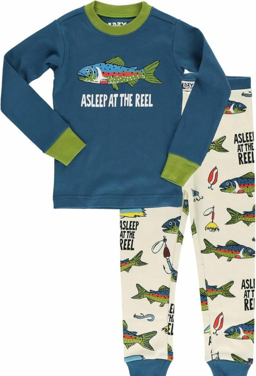 Lazy One Kids' Animal Print Pajama Sets - Warm, Cozy & Funny Long-Sleeve PJs for Boys and Girls