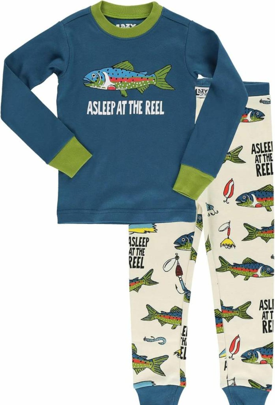 Lazy One Kids' Animal Print Pajama Sets - Warm, Cozy Long-Sleeve PJs for Boys & Girls