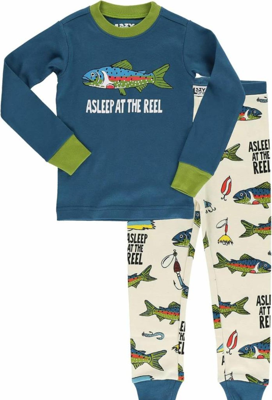 Lazy One Kids' Animal Print Pajama Sets - Warm, Cozy & Funny Long-Sleeve PJs for Boys and Girls