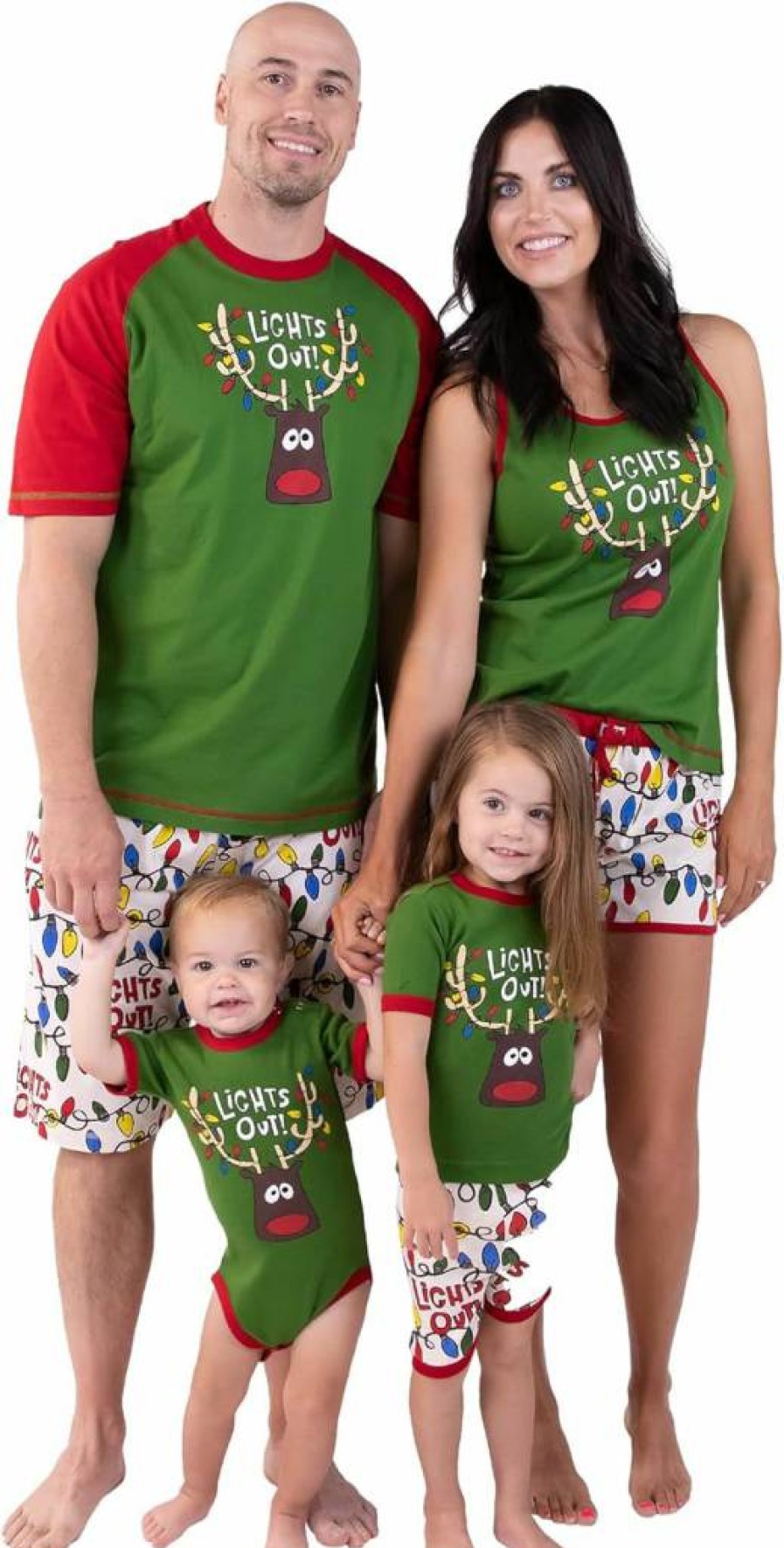 Lazy One Matching Family Christmas Pajamas Set - Holiday PJs for Adults, Teens, Kids & Babies