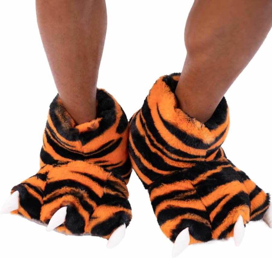 Lazy One Animal Paw Slippers for Kids & Adults - Cozy Furry Costume Slippers for Fun & Comfort