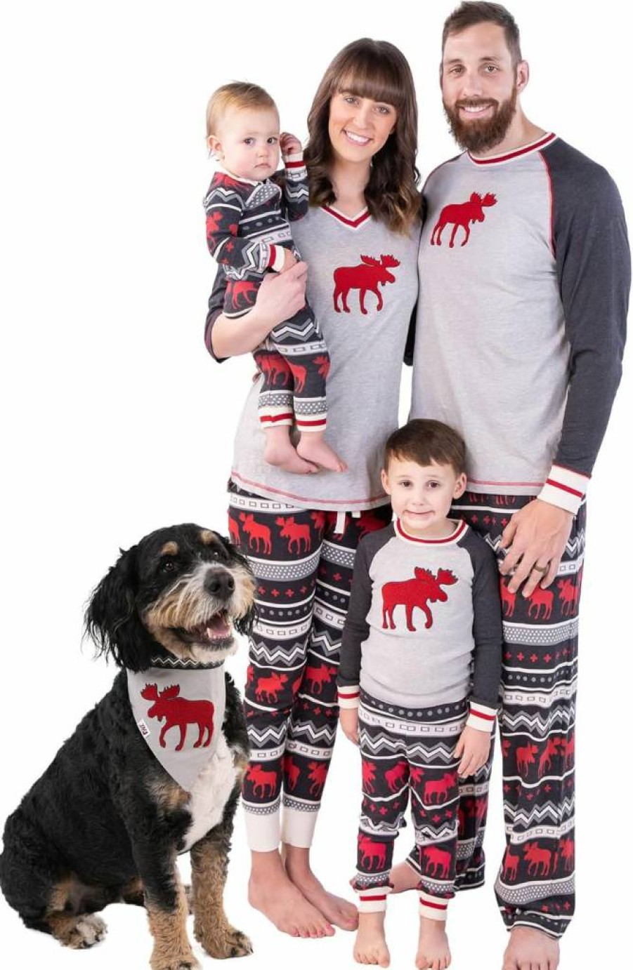 Lazy One Matching Christmas Family Pajamas Set for Adults, Teens, Kids, Babies & Pets - Festive Holiday Pjs