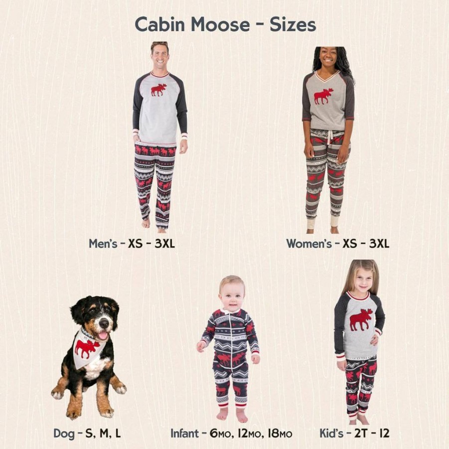 Lazy One Matching Christmas Family Pajamas Set for Adults, Teens, Kids, Babies & Pets - Festive Holiday Pjs