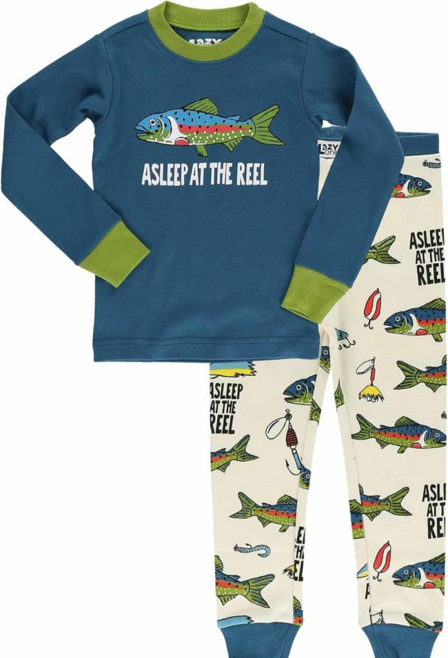 Lazy One Kids' Animal Print Pajama Sets - Warm, Cozy Long-Sleeve PJs for Boys & Girls