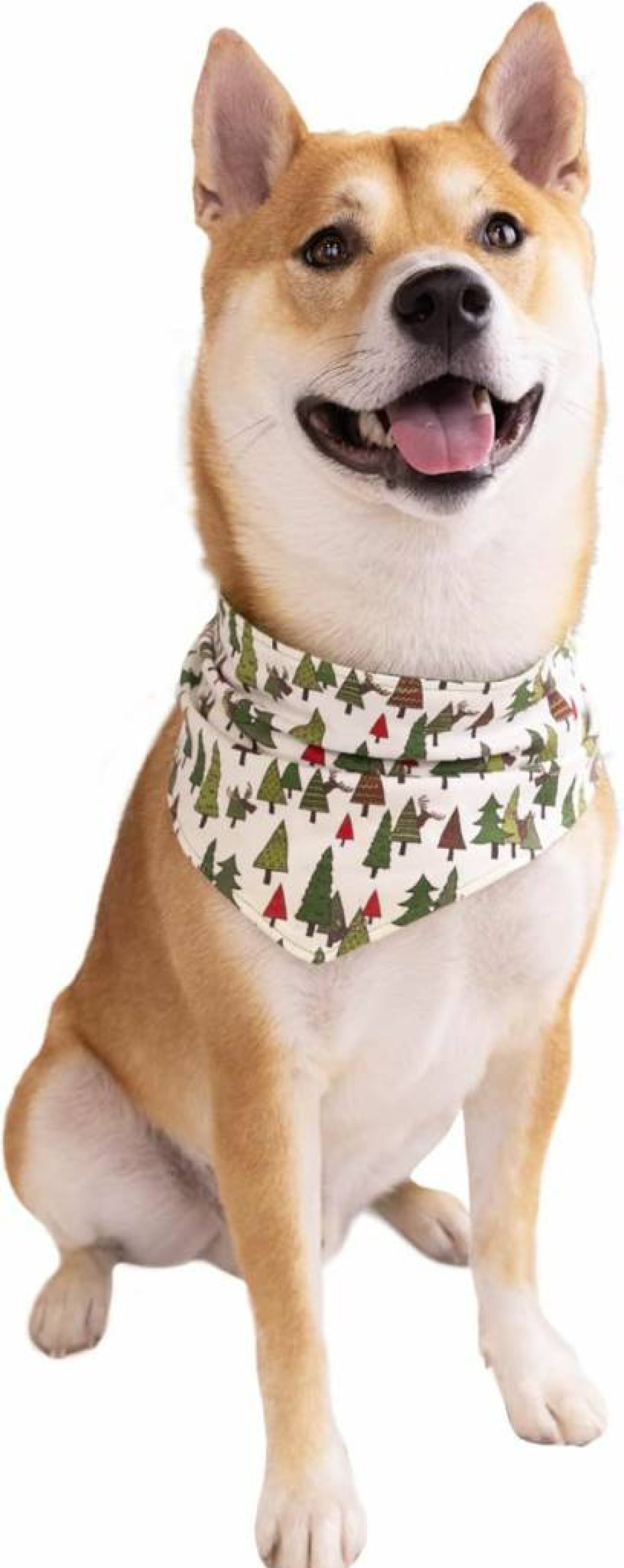 Lazy One Reversible Plaid Dog Bandana - Cute Don't Wake The Bear Pet Accessory for X-Small/Small Dogs