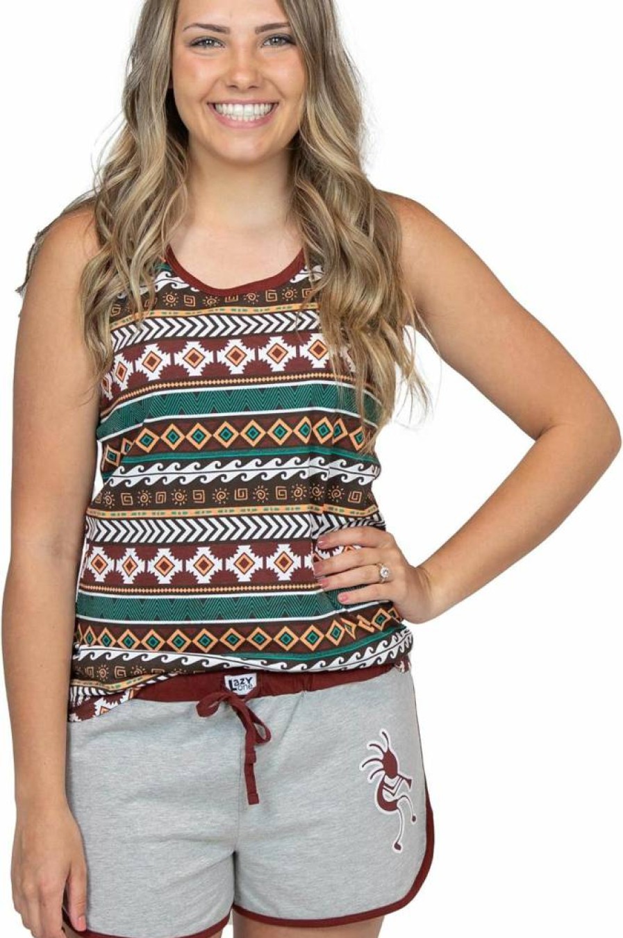 Lazy One Women's Matching Summer Pajama Set - Cute Shorts & Tank Top Sleepwear